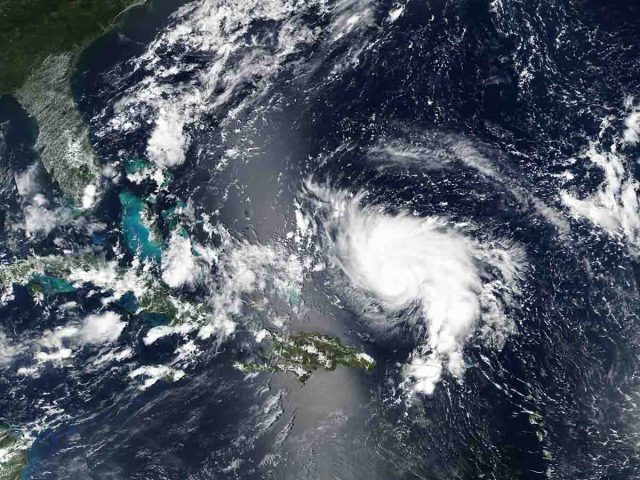 Hurricane Dorian approaches the coast of Florida
