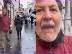 ‘¿Qué se siente estar en Roma?’ Noroña increpa a mexicano que lo captó en tienda de Italia